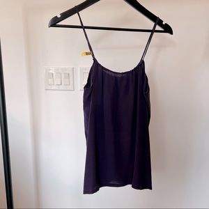 Olivaceous Silk tank | Purple, Small